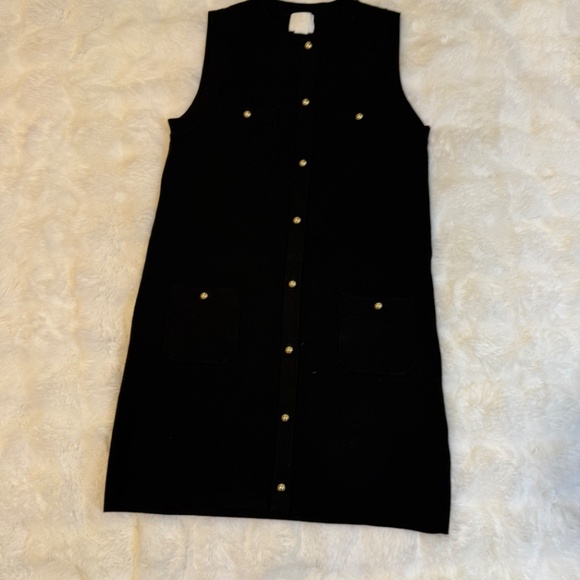 H&M Button Up Sleeveless Knit Dress - Picture 3 of 4